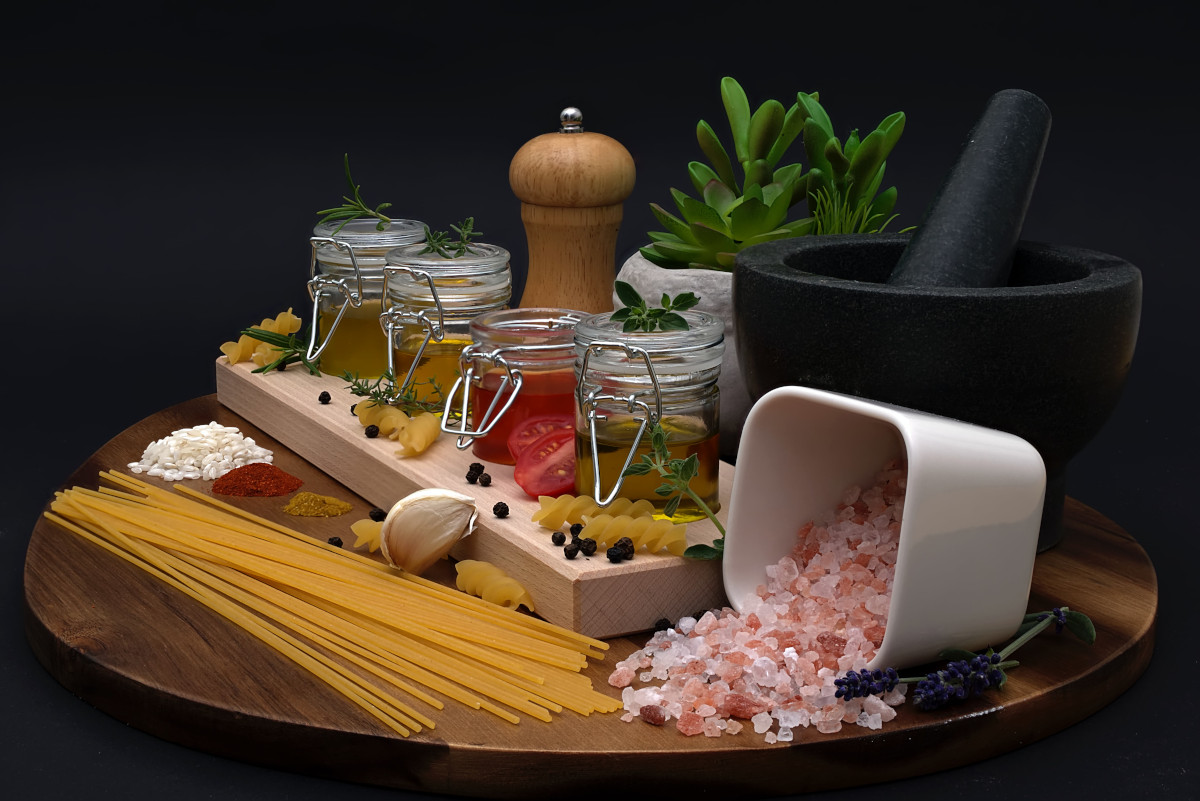 A table of ingredients